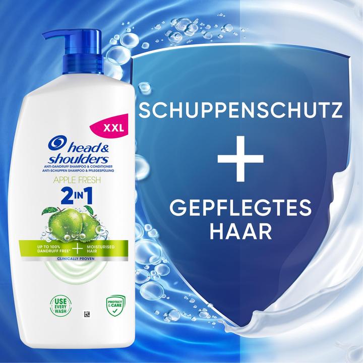 Produktbild Head & Shoulders Anti-Schuppen Shampoo 2in1, apple fresh Shampoo (800 ml, Flüssiges Shampoo)