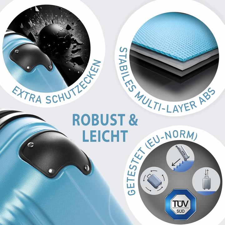 Immagine prodotto Fergé 3-teiliges Hartschalen-Reisekoffer-Set (110 l)