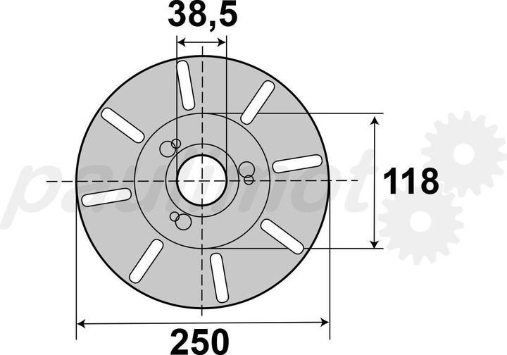Actual product image Paulimot Planscheibe für Drehmaschine SIEG SC10