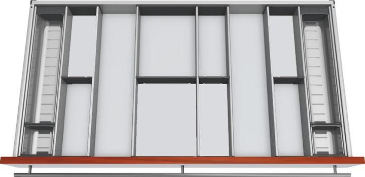 Produktbild Blum Orga-Besteckeinsatz Facheinteilungs-Set KB 1000-1099mm, NL 500mm, grau