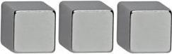 Actual product image Maul Neodymium cube magnet, 5 mm, adhesive force: 1.1 kg, silver (10 x)