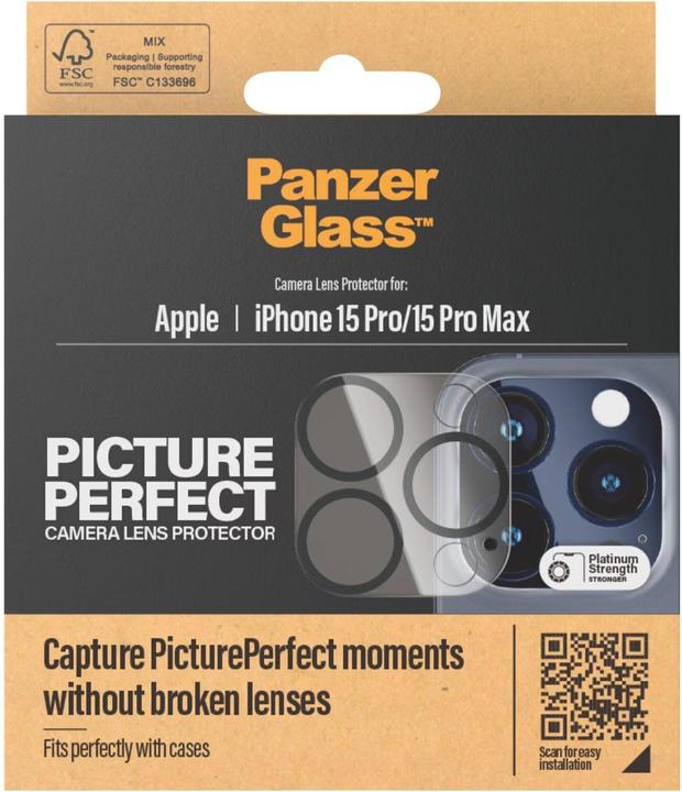 Produktbild PanzerGlass Camera Lens Protector (1 Stück, Apple iPhone 15 Pro Max, Apple iPhone 15 Pro)