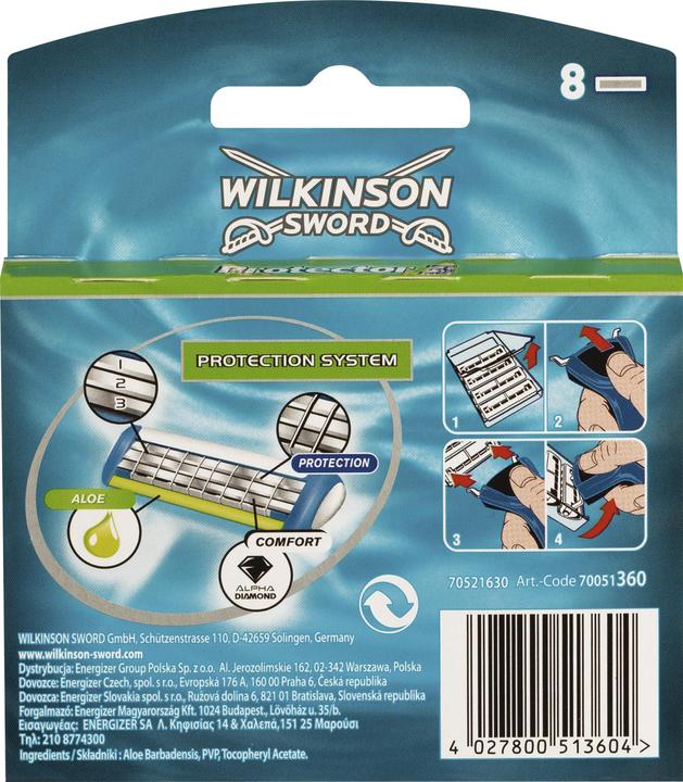 Actual product image Wilkinson Protector 3 (8 x)