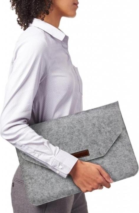 Actual product image Screenguard 2-in-1 Felt Sleeve Macbook & Notebook 12" 11" Felt Case (12", Apple)