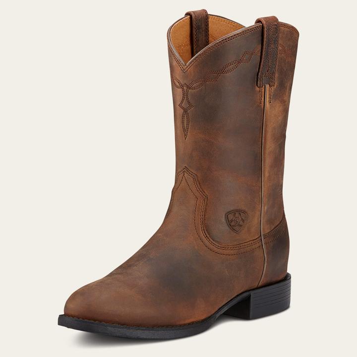 Actual product image Ariat 's leather western boots heritage roper (37)