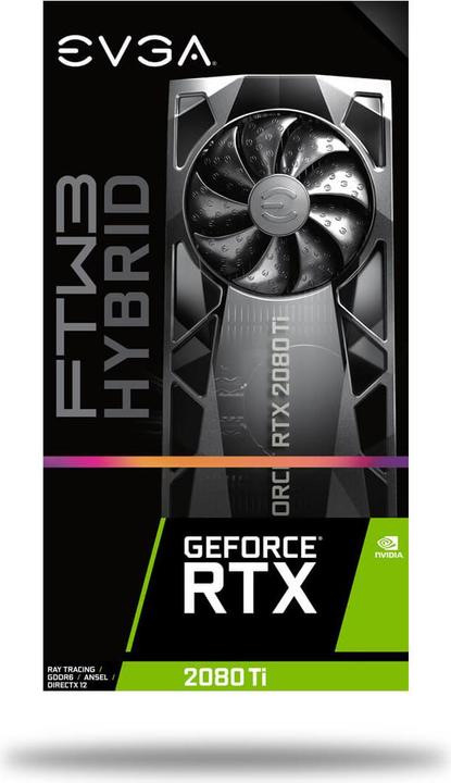 Actual product image EVGA GeForce RTX 2080 Ti FTW3 Ultra Hybrid (11 GB)