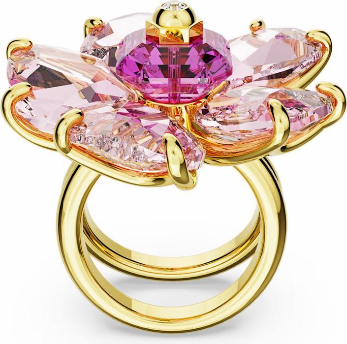 Image du produit Swarovski Florere Cocktail Bague Fleur Rose Or (52)