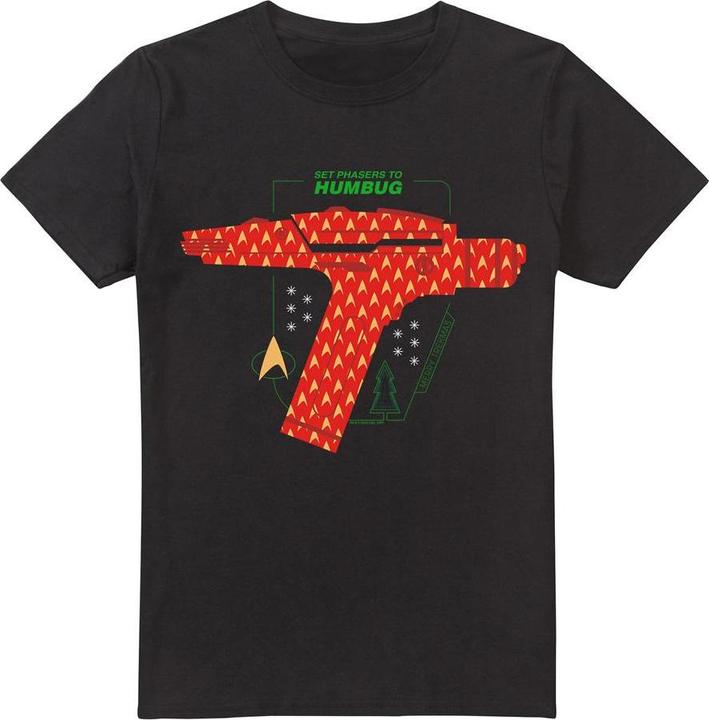 Produktbild Star Trek: The Original Series Phaser Set To Humbug TShirt weihnachtliches Design (4XL)