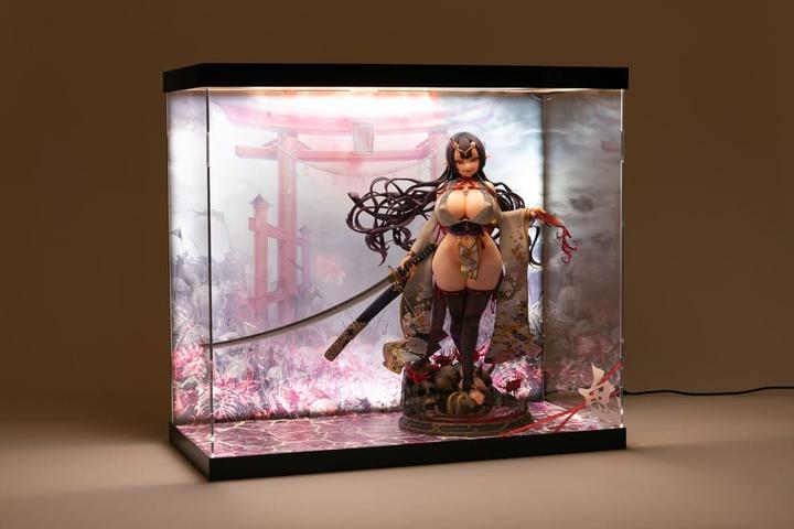 Produktbild Shinsai Acryl Display Case mit Beleuchtung Inbina Rasethuhime Saki 39 cm