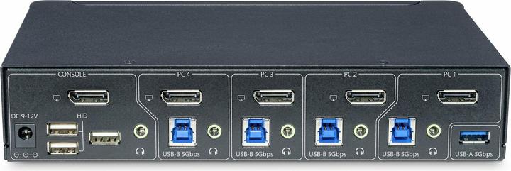 Image du produit StarTech com P4AD122-KVM-SWITCH, 4096 x 2160 pixels, 4K Ultra HD, Grille de montage, 36 W, Noir