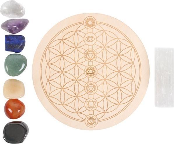 Actual product image Something Different Chakra Decorative Crystal (Pack of 7)