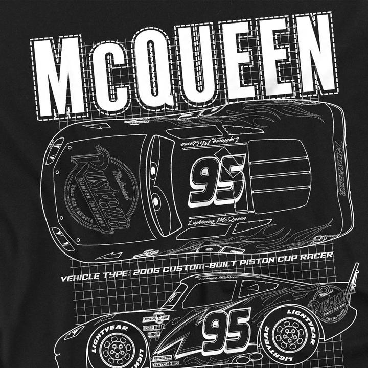 Immagine prodotto Cars Maglietta Saetta Mcqueen Outline Uomo (4XL)