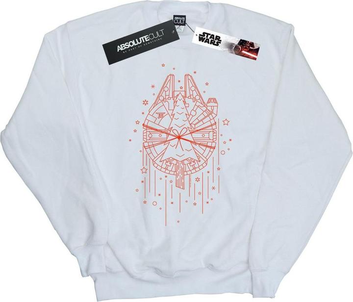Star Wars Millennium Falcon Christmas Tree Delivery Sweatshirt (XL)