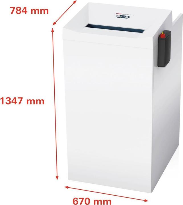Immagine prodotto HSM Pure 740 MAX - taglio delle particelle 4,5 x 30 mm, volume 240 litri (Taglio delle particelle)