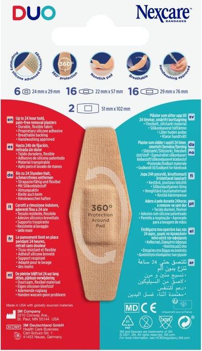 Actual product image Nexcare Duo plasters (40 x)