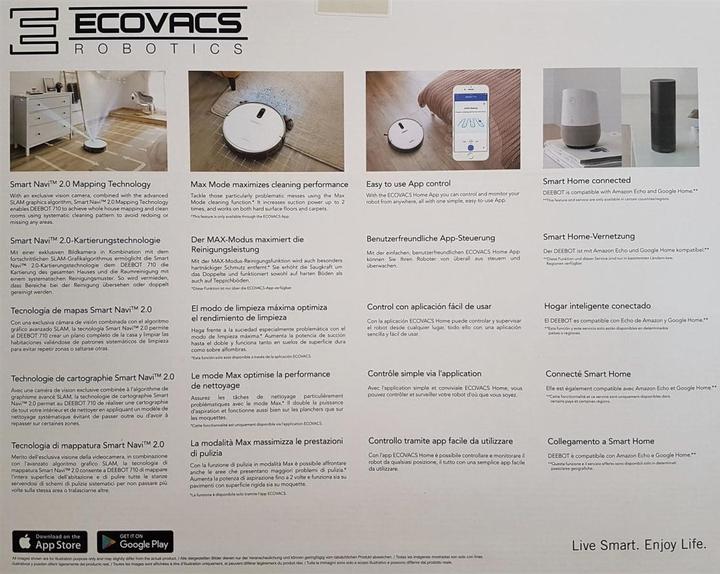 Actual product image Ecovacs Deebot 710 (Robot vacuum)