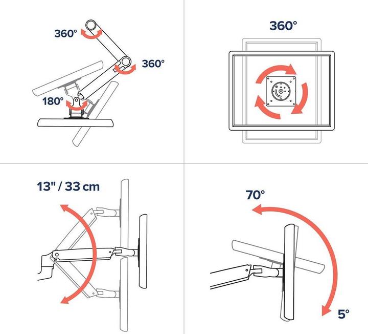 Produktbild Ergotron Lx Desk Monitor Arm (Tisch, 34")