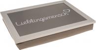 Immagine prodotto G. Wurm Vassoio per cuscini per persona in legno grigio, (L/H/D) 43x32cm