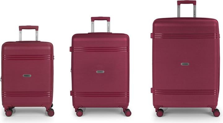 Gabol Saori 4 Rollen Kofferset 3-teilig mit Dehnfalte (220 l, XL (ab 115l))