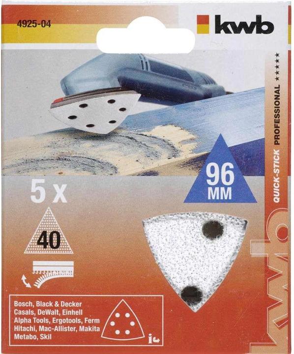 Produktbild kwb Delta-Haftscheiben K40 /5Stück (40)