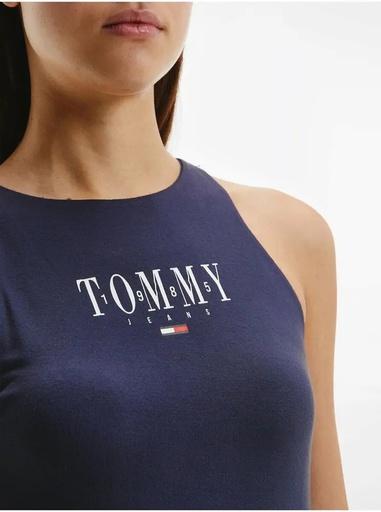 Tommy Hilfiger Tommy Jeans Womens TJW LALA Skater Dress Casual Dress, Twilight Navy, Small (S)