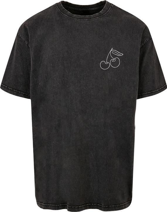 Merchcode Cherry Acid Washed Oversize Tee - 112737 (L)