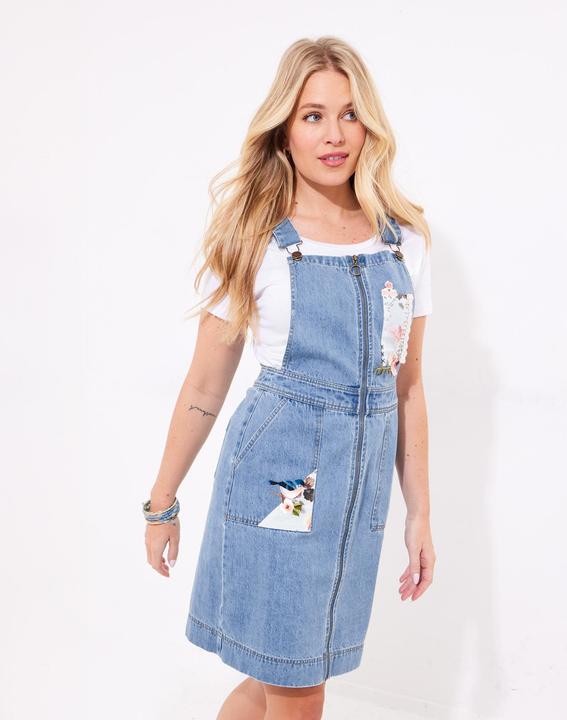 Produktbild Joe Browns Floral Zip-Front Denim Pinafore (40)