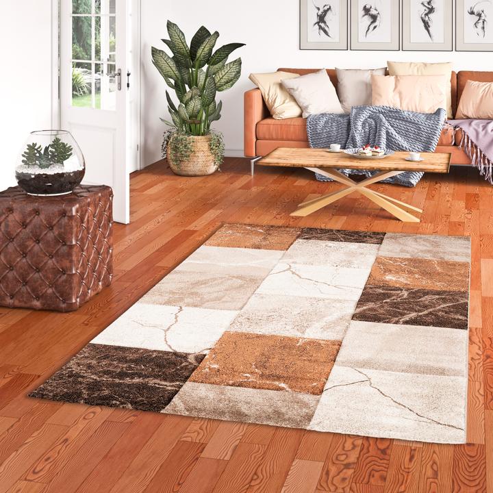 Produktbild Pergamon Designer Teppich Maui Marmor Optik (80 x 150 cm)