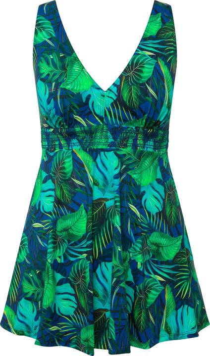 Produktbild Ulla Popken Badekleid, Dschungel, Softcups, Träger verstellbar (44)
