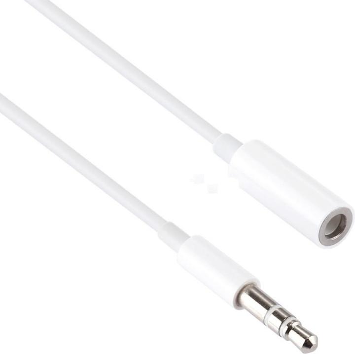 Actual product image PowerGuard Headphone extension cable 3.5mm audio jack 3-pole 1m (1 m, 3.5mm jack (AUX))