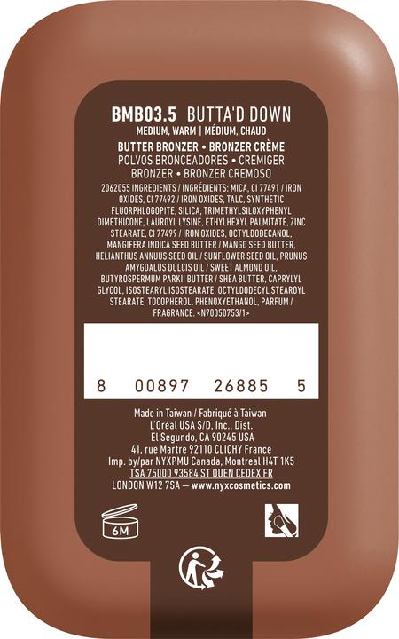 Actual product image NYX Professional Make-Up Nyx Bronzer (3.5 Butta'd Down, Bronzer, 5 g)