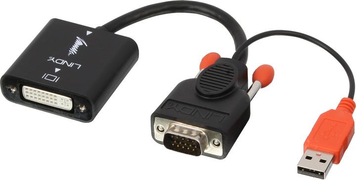 Immagine prodotto Lindy Adattatore video VGA-DVI (0.20 m, VGA)
