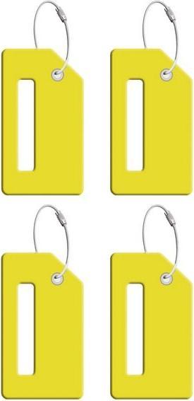 Actual product image MU Style 4er-Set Bon Voyage Silikon Kofferanhänger (Locks & Trailers)