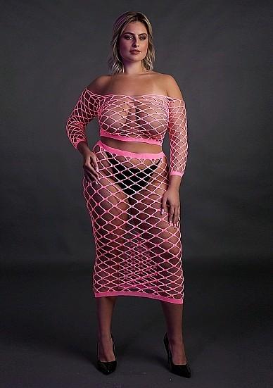 Produktbild Ouch! Long Sleeve Crop Top and Long Skirt (Plus Size)