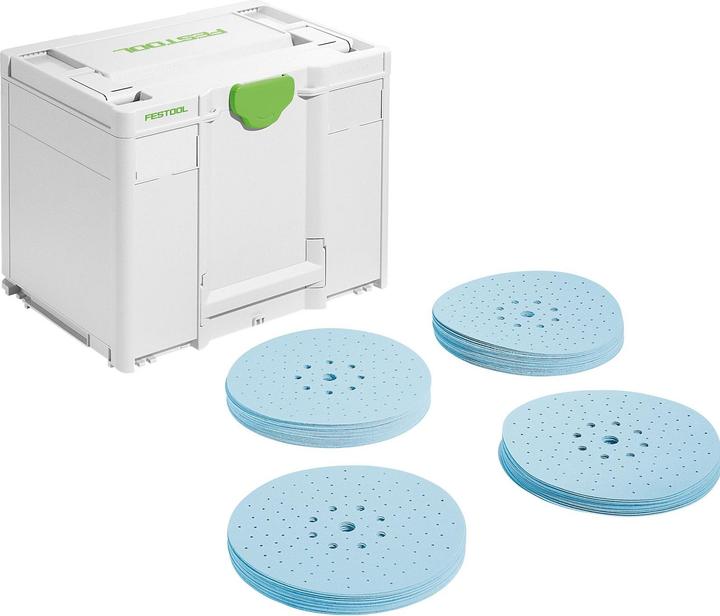 Actual product image Festool Abrasive systainer³ SYS-STF D225 GR set (P220, P80, P180, P120)