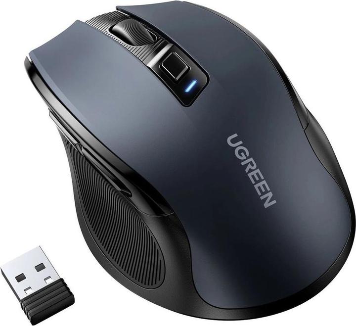 Actual product image Ugreen Wireless mouse 2.4 GHz&BT (black) (Wireless)