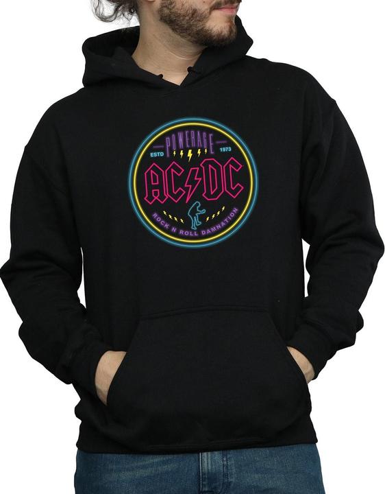 Immagine prodotto AC/DC Circle Neon Felpa con Cappuccio Uomo (M)
