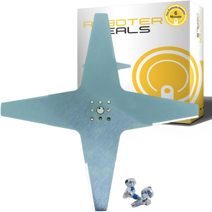 Immagine prodotto Roboter Deals Coltelli per Ambrogio L60 Serie Basic, Deluxe, Elite (Robot falciante, Lame per tosaerba + lame di ricambio per macchine da giardino)
