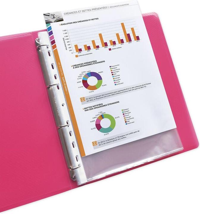 Image du produit Elba Pochette, DIN A4, PP, 0,06 mm, transparent, ouverture en haut, perforation européenne, dimensions : (A4, 100 x)