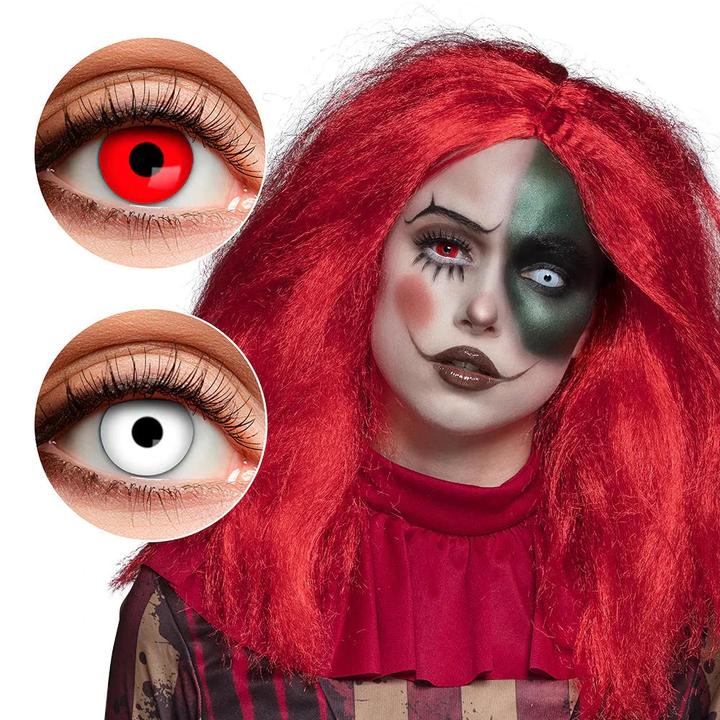 Actual product image Boland - Coloured motif contact lenses, 2 pieces, monthly lenses for 3 months, without prescription (Multicoloured)