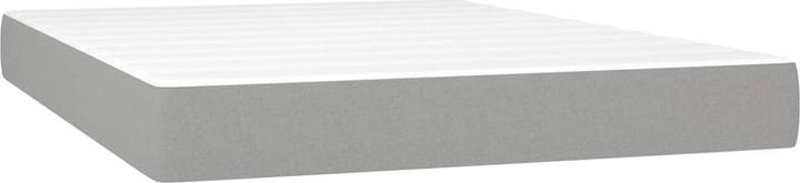 Produktbild VidaXL Boxspringbett Mit Matratze Stoff Hellgrau (120 x 200 cm)