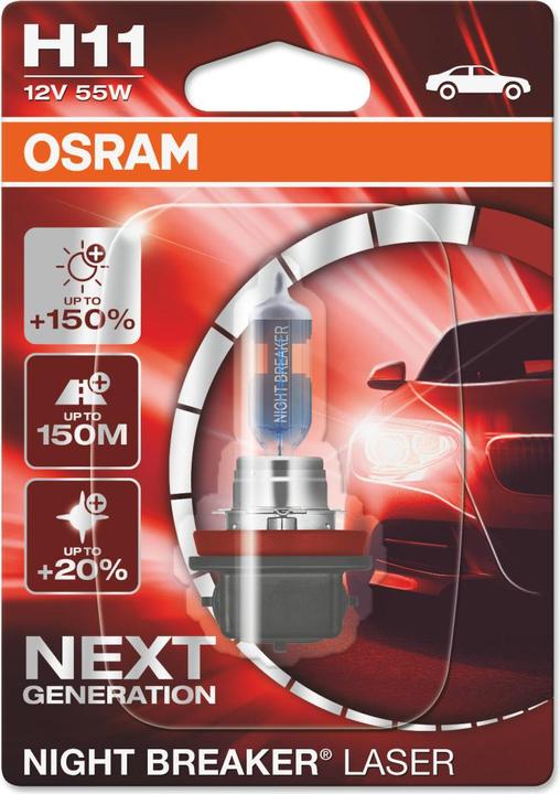 Actual product image Osram Night Breaker (H11)
