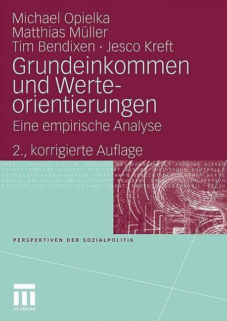 Actual product image Basic income and value orientations (German)