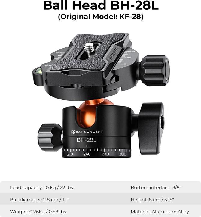 Produktbild K&F Concept K234A6 (Metall)