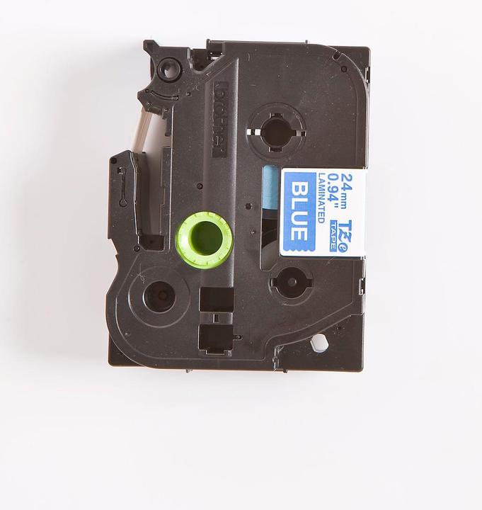 Actual product image Brother Tze-555 (2.40 cm, Blue, White)