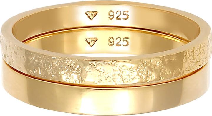 Actual product image Elli 2er Set Bandring (52, 925 Silver)