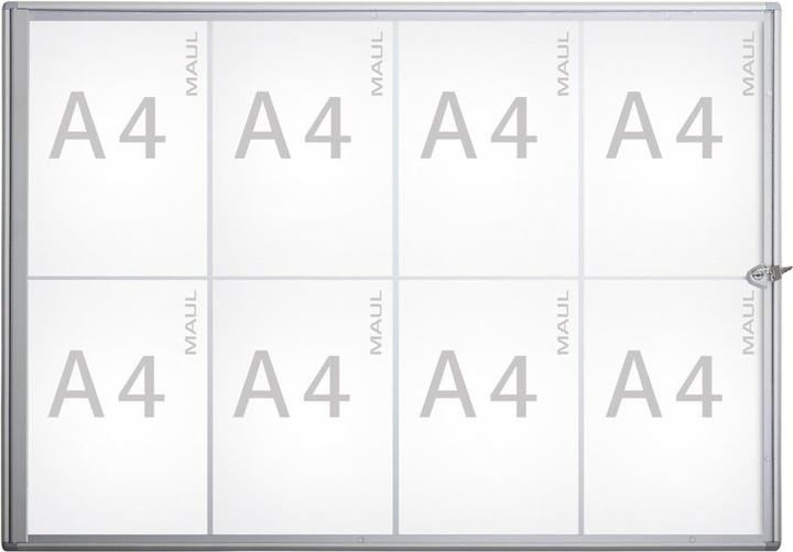 Actual product image Maul Display case, outer depth 27 mm (Whiteboard, 65.5 x 93 cm)