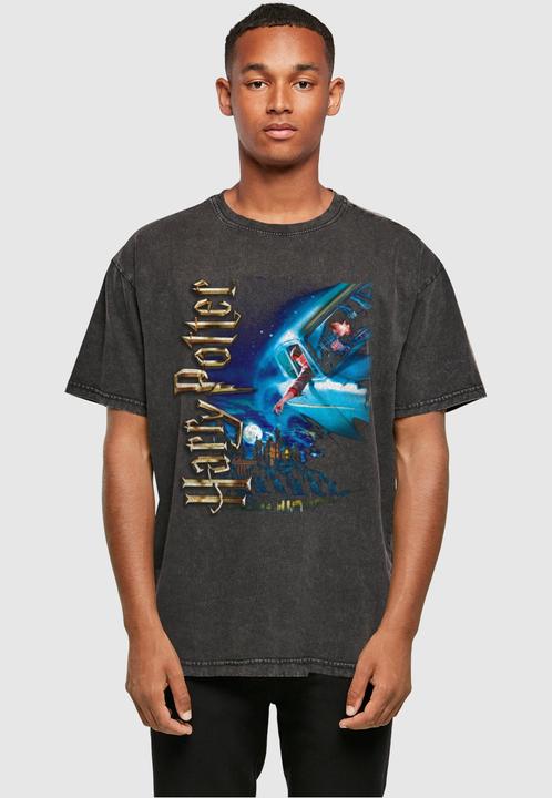 Immagine prodotto Absolute Cult Harry Potter - Harry sorride a Hogwarts - Maglietta oversize lavata con acido - 114687 (XXL)