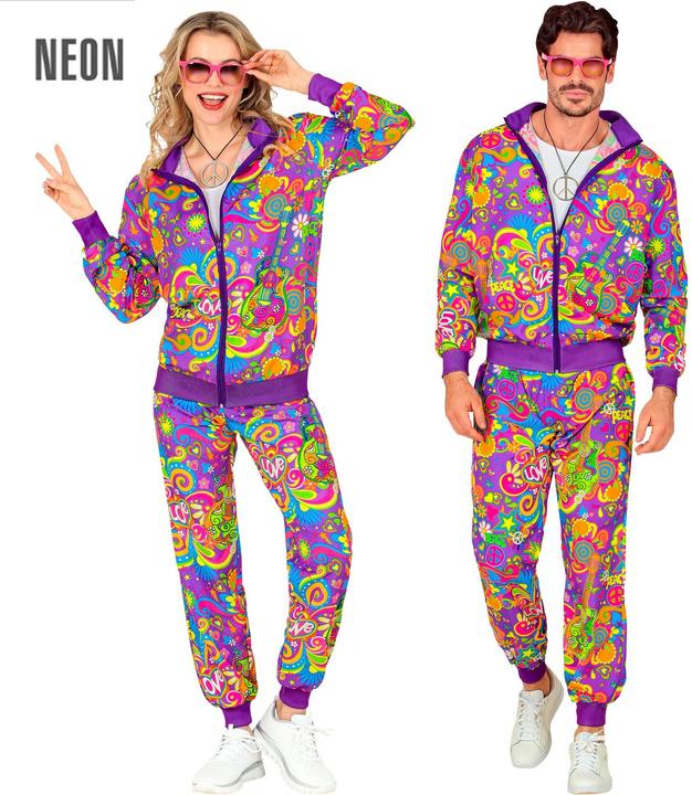Actual product image Widmann 60s - Hippie Flower Power tracksuit (XXL)
