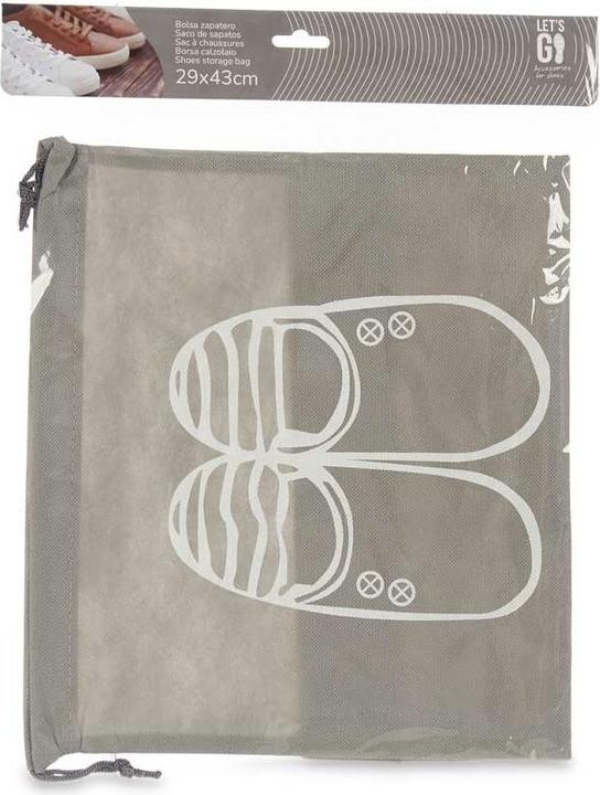 Produktbild Natec Schuhständer Grau PVC 29 x 43 cm Stoff (12 Stück) (29 x 43 cm)